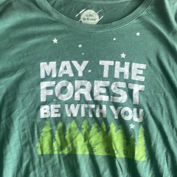 Life is Good Smooth Tee May the forest be with you - Picture 5 of 6